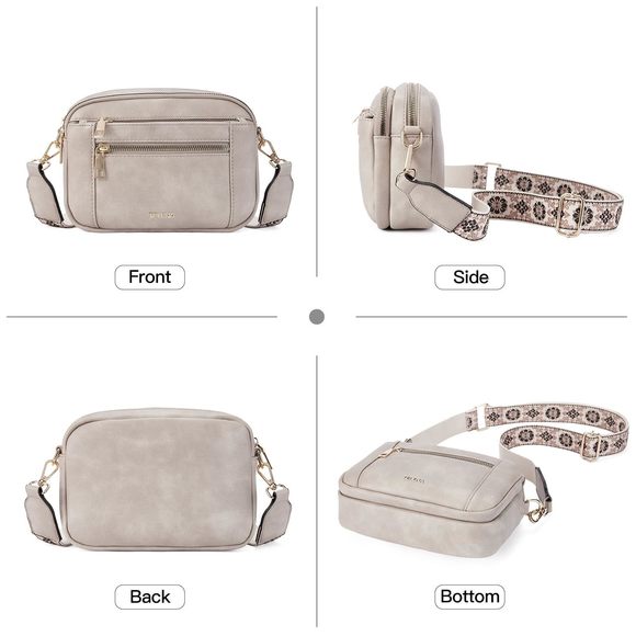 Crossbody Purse Small Crossbody Bags Trendy Vegan Leather With V :3 - Picture 7 of 7